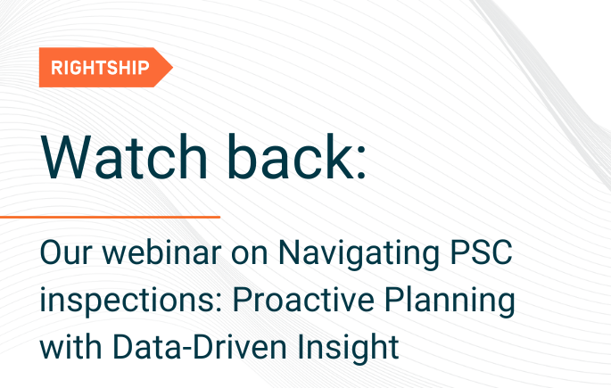 Webinar on Navigating PSC inspections: Proactive Planning with Data-Driven Insight