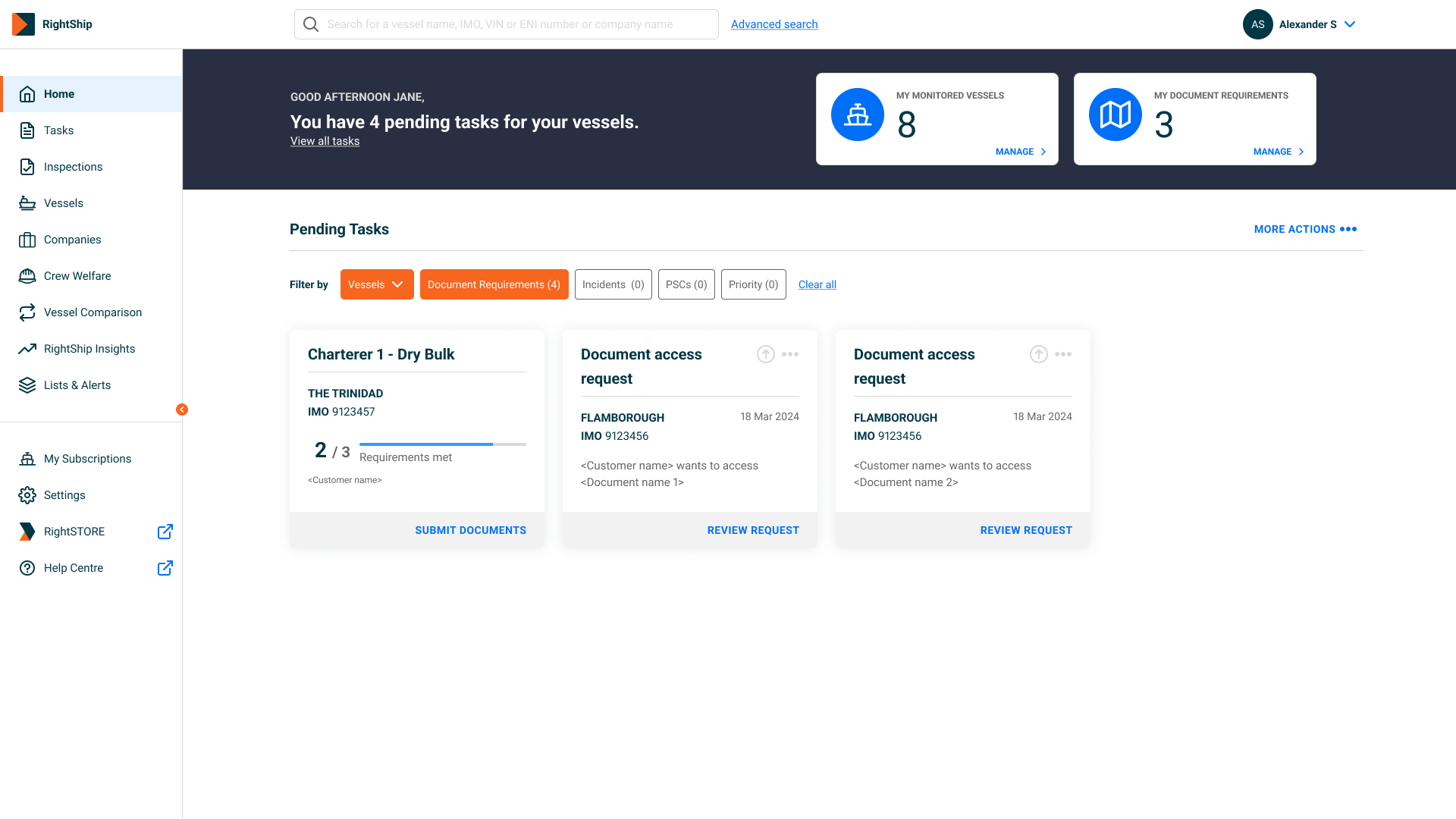 RightFleet Home - Centralised Access