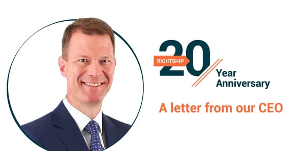 RightShip's 20 year anniversary, a letter from our CEO